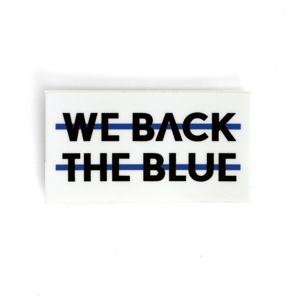 We Back the Blue Sticker