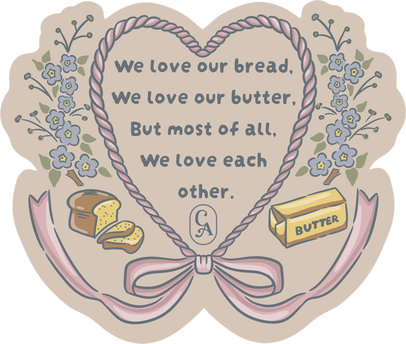 LOVE OUR BREAD STICKER
